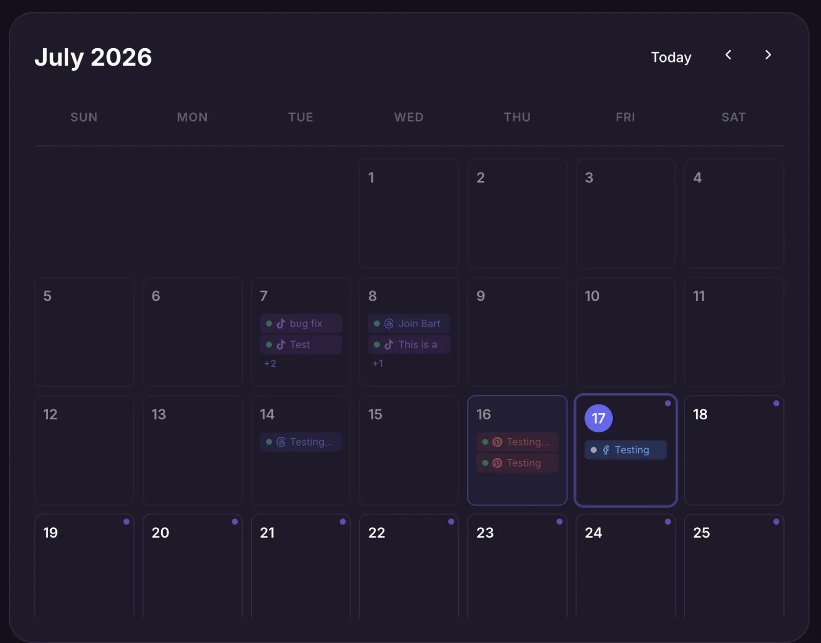 Scheduling