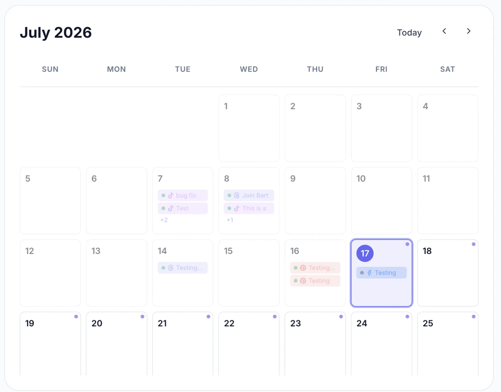 Scheduling
